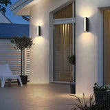 Modern LED Outdoor Up and Down Wall Light Waterproof Exterior Sconce for Patio Porch and Garden