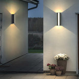 Modern LED Outdoor Up and Down Wall Light Waterproof Exterior Sconce for Patio Porch and Garden