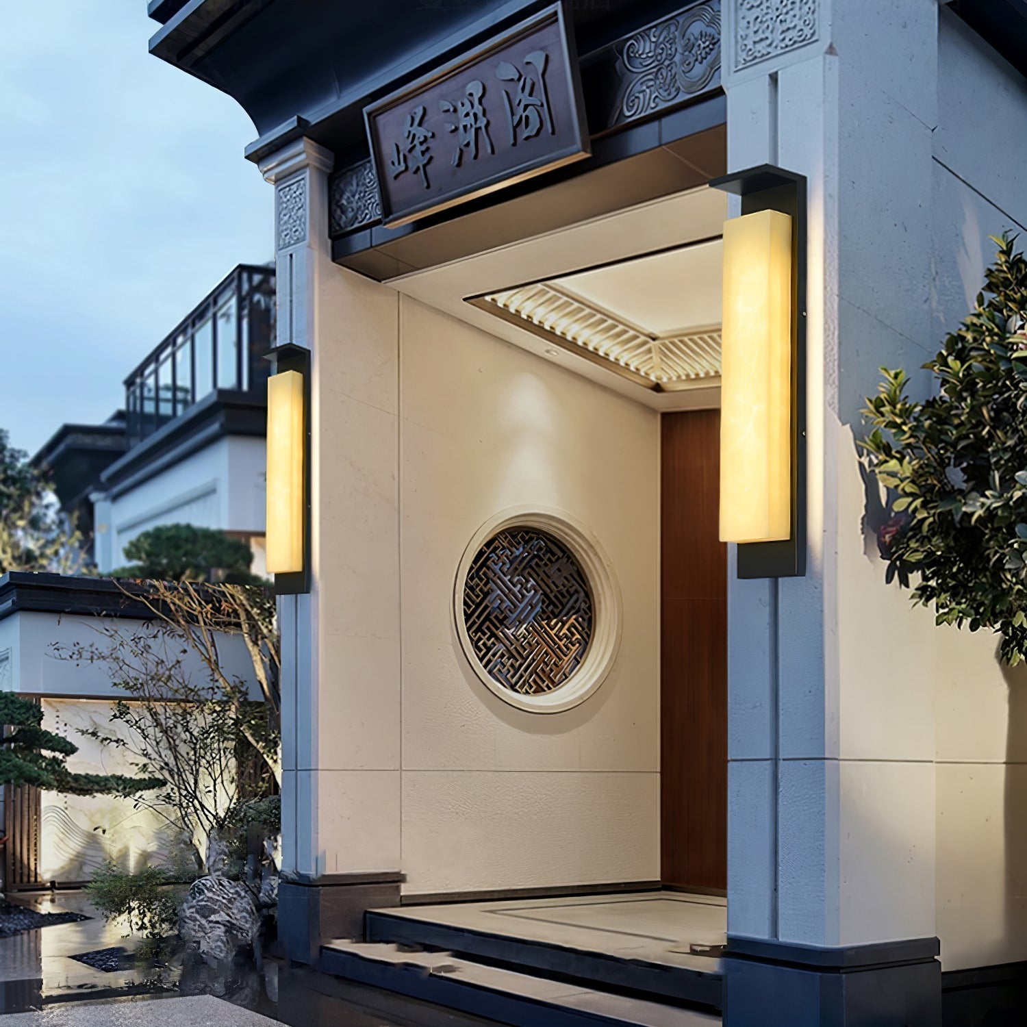 Modern LED Outdoor Wall Light Waterproof IP65 Exterior Bracket Lamp Garden Path Sconce