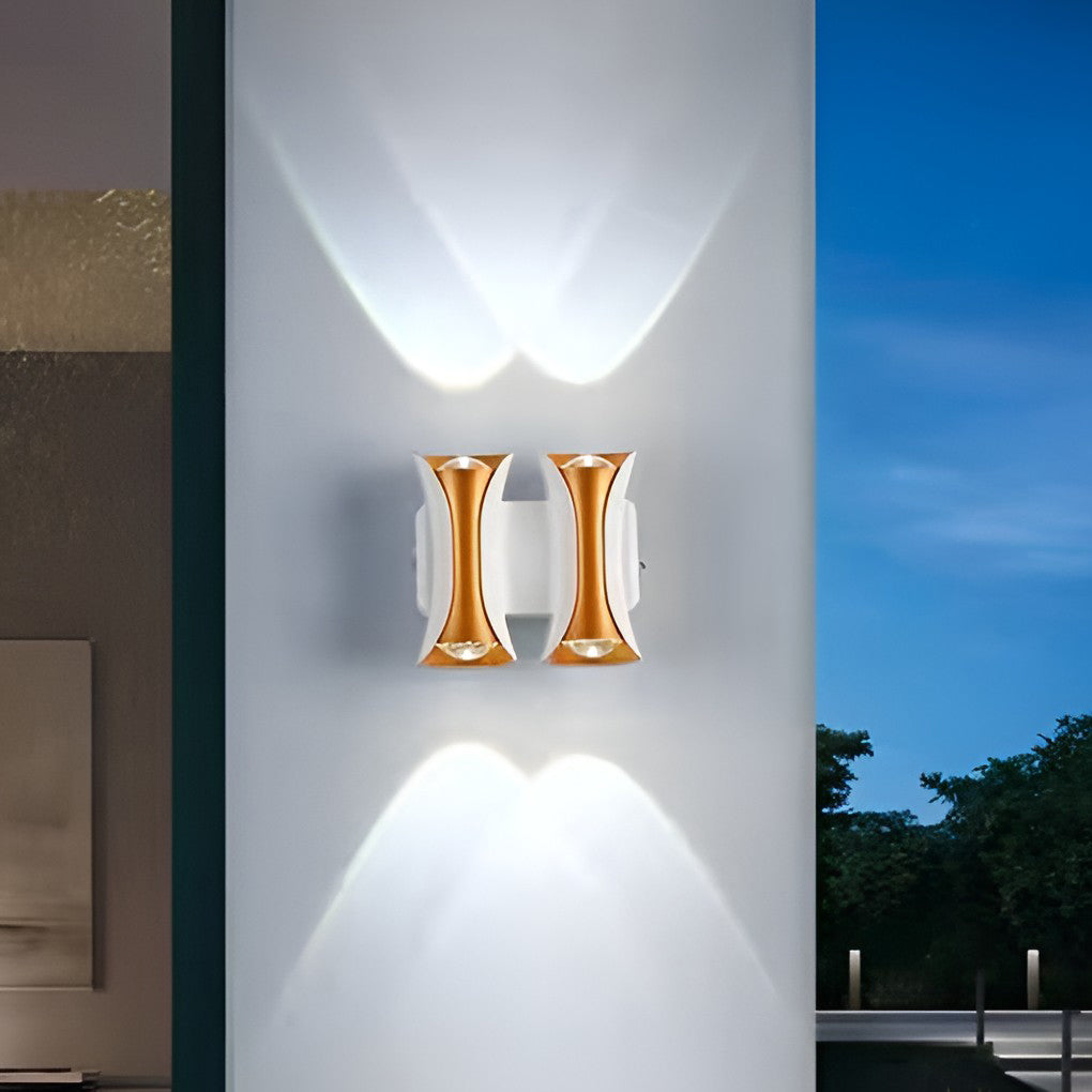 Modern LED Outdoor Wall Sconce Waterproof Up and Down Exterior Lighting for Garden and Villa