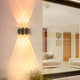 Modern LED Outdoor Wall Sconce Waterproof Up and Down Exterior Lighting for Garden and Villa