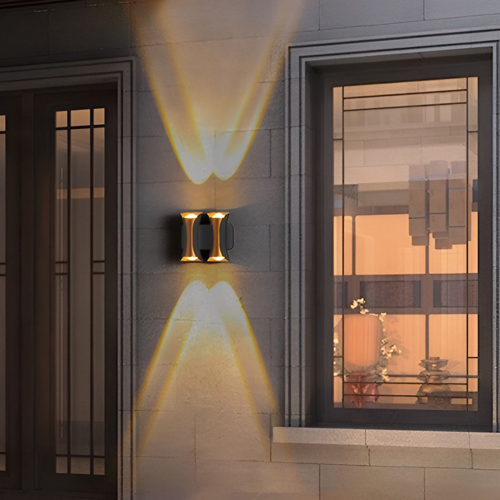 Modern LED Outdoor Wall Sconce Waterproof Up and Down Exterior Lighting for Garden and Villa