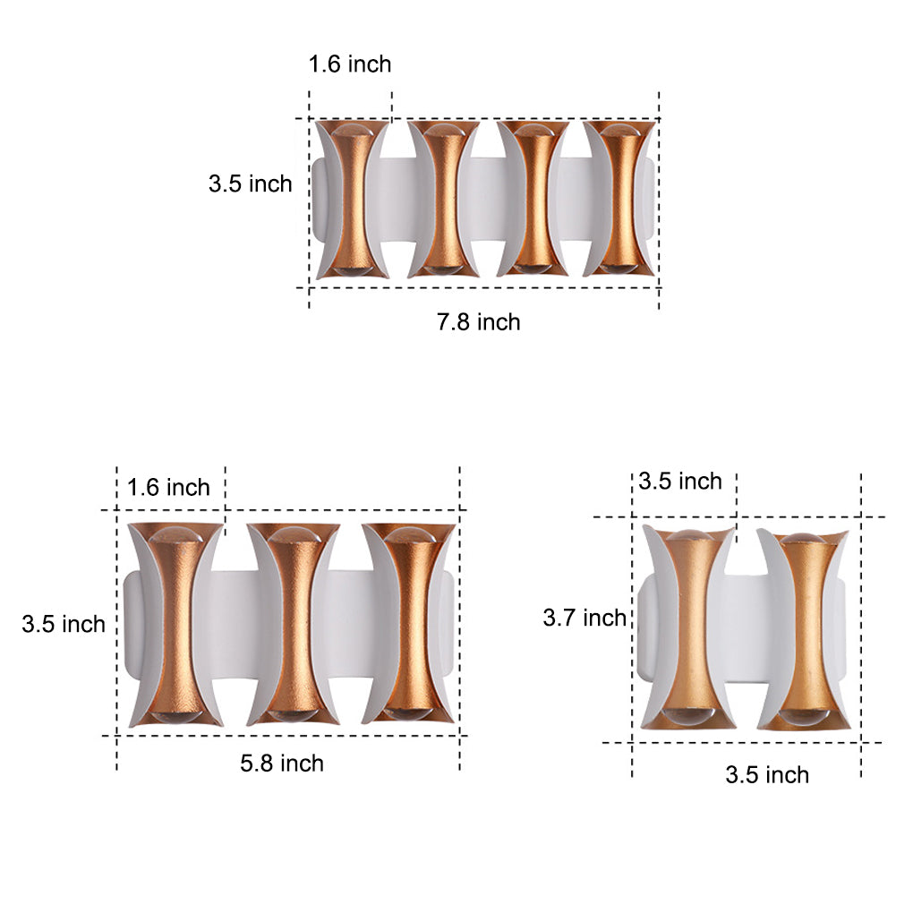 Modern LED Outdoor Wall Sconce Waterproof Up and Down Exterior Lighting for Garden and Villa