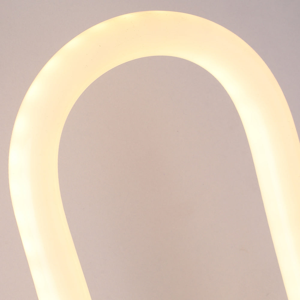Modern LED Oval Wall Sconce 16 Inch Gold and Black Indoor Accent Lighting for Bedroom and Living Room