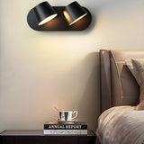 Modern LED Reading Wall Sconce with Rotatable Head and Adjustable Beam Angle