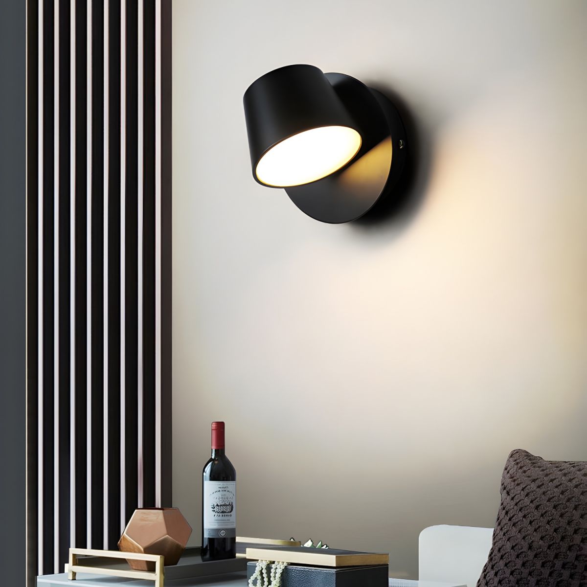 Modern LED Reading Wall Sconce with Rotatable Head and Adjustable Beam Angle