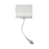 Modern LED Reading Wall Sconce with Wireless Charging Pad and Adjustable Rotary Head