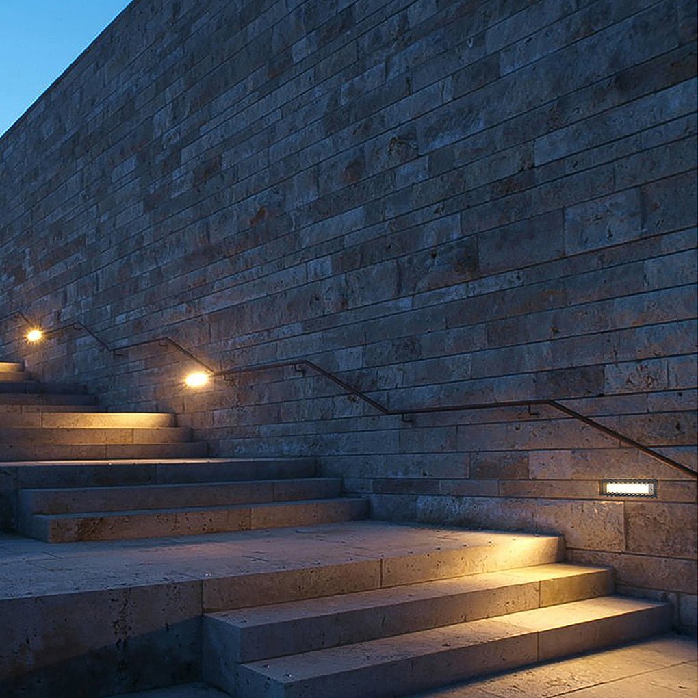 Modern LED Recessed Outdoor Path Lights Waterproof Landscape Step Lighting for Stairs and Decks