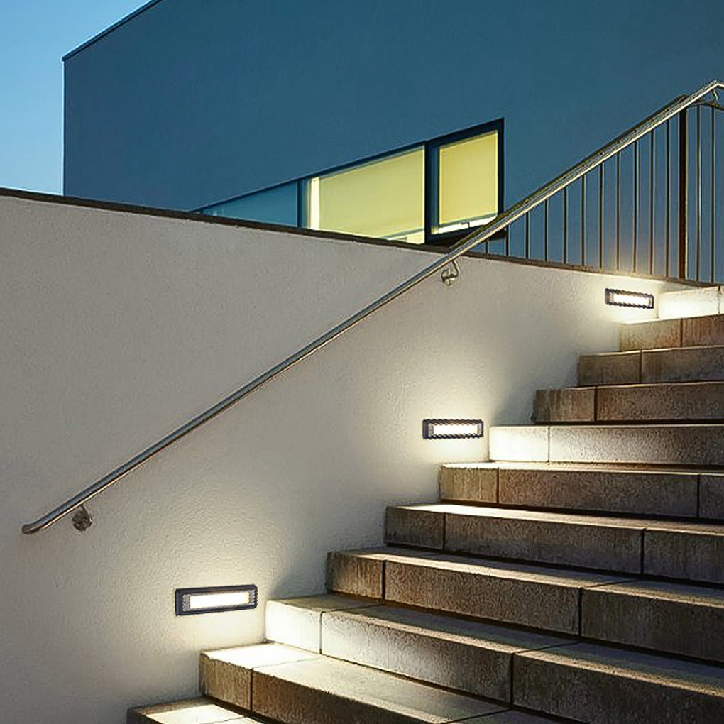 Modern LED Recessed Outdoor Path Lights Waterproof Landscape Step Lighting for Stairs and Decks
