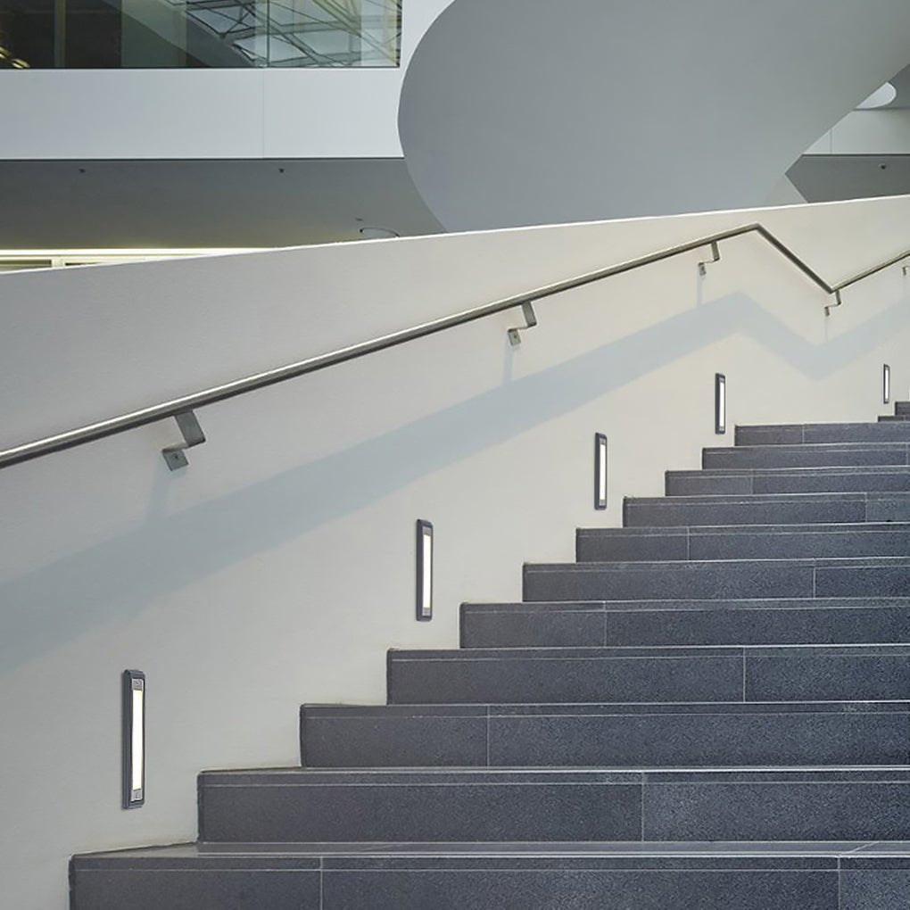 Modern LED Recessed Outdoor Path Lights Waterproof Landscape Step Lighting for Stairs and Decks