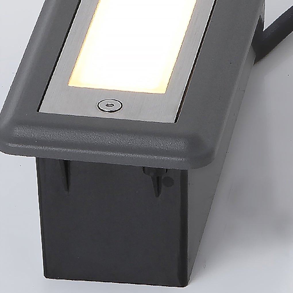 Modern LED Recessed Outdoor Path Lights Waterproof Landscape Step Lighting for Stairs and Decks