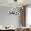Modern LED Ring Chandelier Adjustable Luxury Pendant Lighting with 3 Step Dimming Function