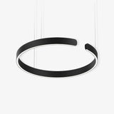 Modern LED Ring Pendant Light Circular Minimalist Chandelier for Living Room and Bedroom