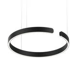 Modern LED Ring Pendant Light Circular Minimalist Chandelier for Living Room and Bedroom