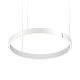 Modern LED Ring Pendant Light Circular Minimalist Chandelier for Living Room and Bedroom