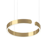Modern LED Ring Pendant Light Circular Minimalist Chandelier for Living Room and Bedroom