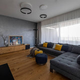 Modern LED Ring Pendant Light Circular Minimalist Chandelier for Living Room and Bedroom