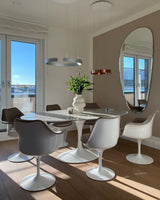 Modern LED Ring Pendant Light Circular Minimalist Chandelier for Living Room and Bedroom