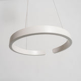 Modern LED Ring Pendant Light Circular Minimalist Chandelier for Living Room and Bedroom
