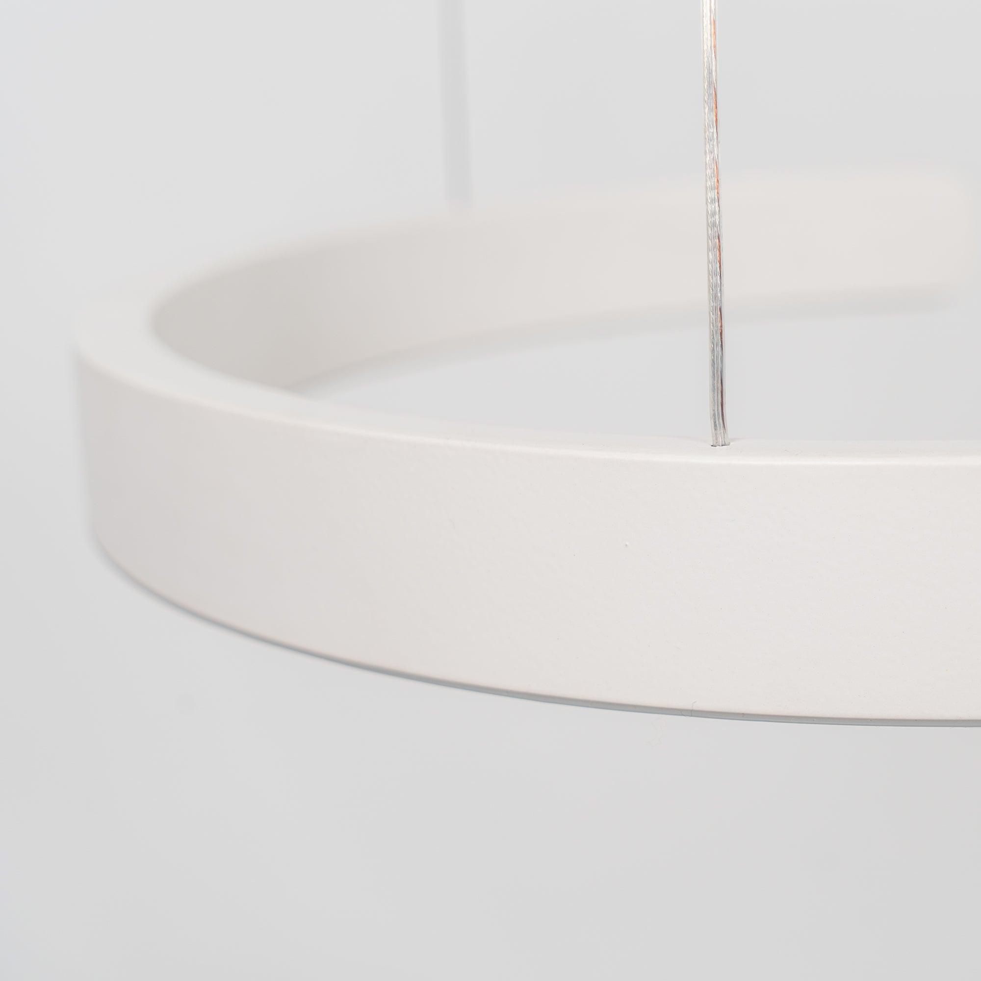 Modern LED Ring Pendant Light Circular Minimalist Chandelier for Living Room and Bedroom