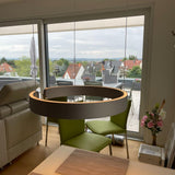 Modern LED Ring Pendant Light Circular Minimalist Chandelier for Living Room and Bedroom