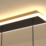 Modern LED Seagull Linear Chandelier Acrylic Pendant Lighting for Dining Room Kitchen Island