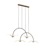 Modern LED Seagull Linear Chandelier Acrylic Pendant Lighting for Dining Room Kitchen Island