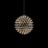 Modern LED Spark Ball Pendant Light Starry Night Fireworks Stainless Steel Chandelier