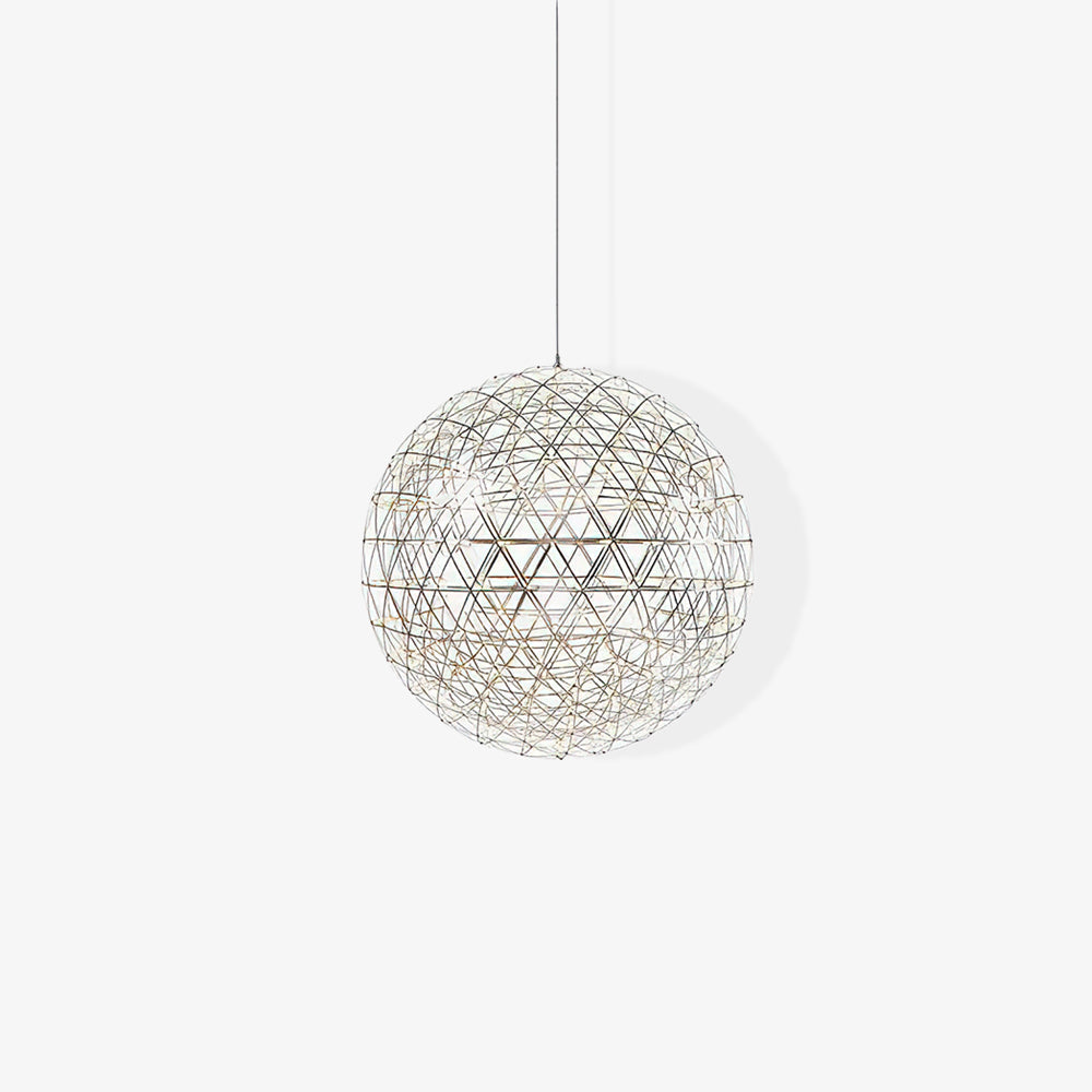 Modern LED Spark Ball Pendant Light Starry Night Fireworks Stainless Steel Chandelier