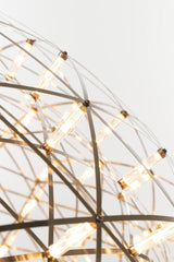 Modern LED Spark Ball Pendant Light Starry Night Fireworks Stainless Steel Chandelier