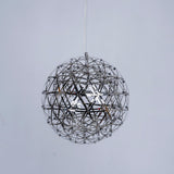 Modern LED Spark Ball Pendant Light Starry Night Fireworks Stainless Steel Chandelier