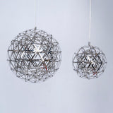 Modern LED Spark Ball Pendant Light Starry Night Fireworks Stainless Steel Chandelier