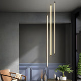 Modern LED Spiral Multi Strip Chandelier for High Ceiling Staircase and Villa