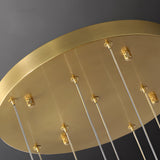 Modern LED Spiral Staircase Chandelier with Pineapple Glass Globes Multi Light Pendant for High Ceilings