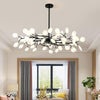Modern LED Sputnik Bubble Chandelier with White Acrylic Shades and Nordic Metal Frame
