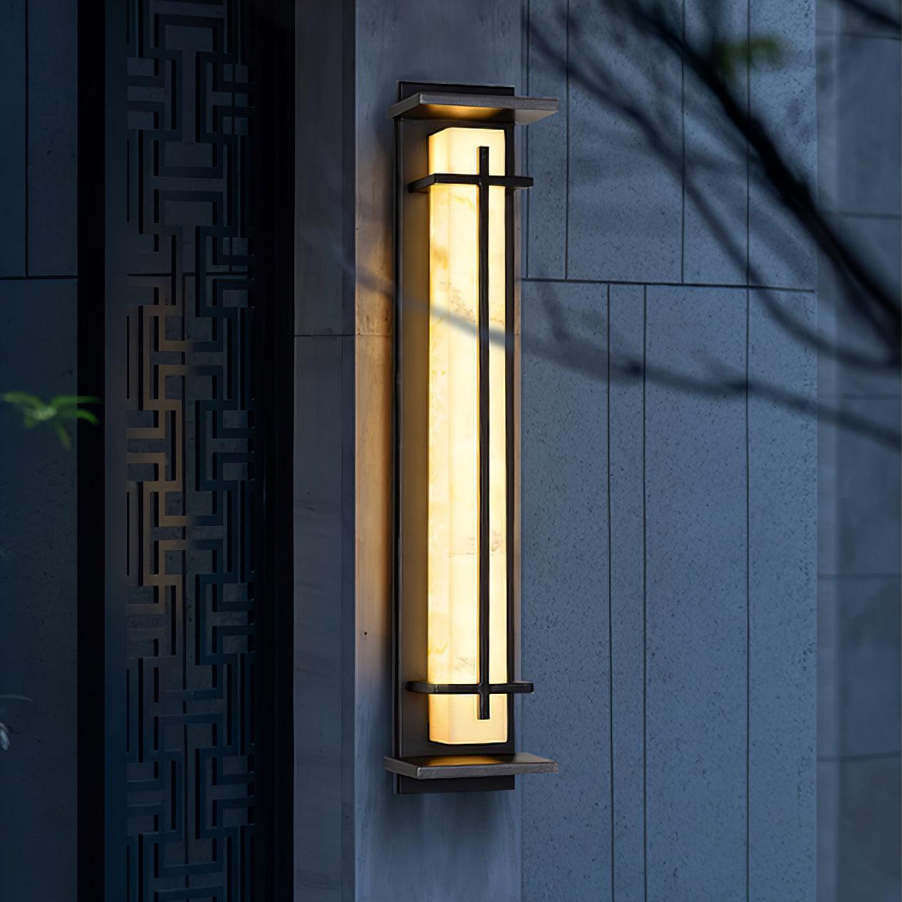 Modern LED Square Outdoor Wall Sconce IP65 Waterproof Exterior Light for Garden Path