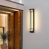Modern LED Square Outdoor Wall Sconce IP65 Waterproof Exterior Light for Garden Path
