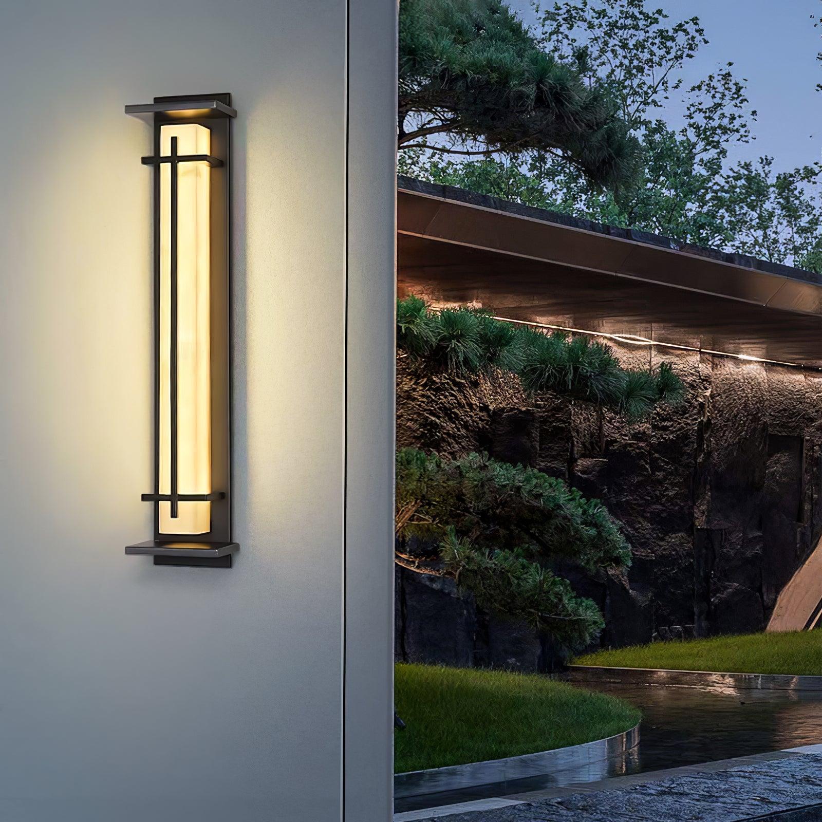 Modern LED Square Outdoor Wall Sconce IP65 Waterproof Exterior Light for Garden Path