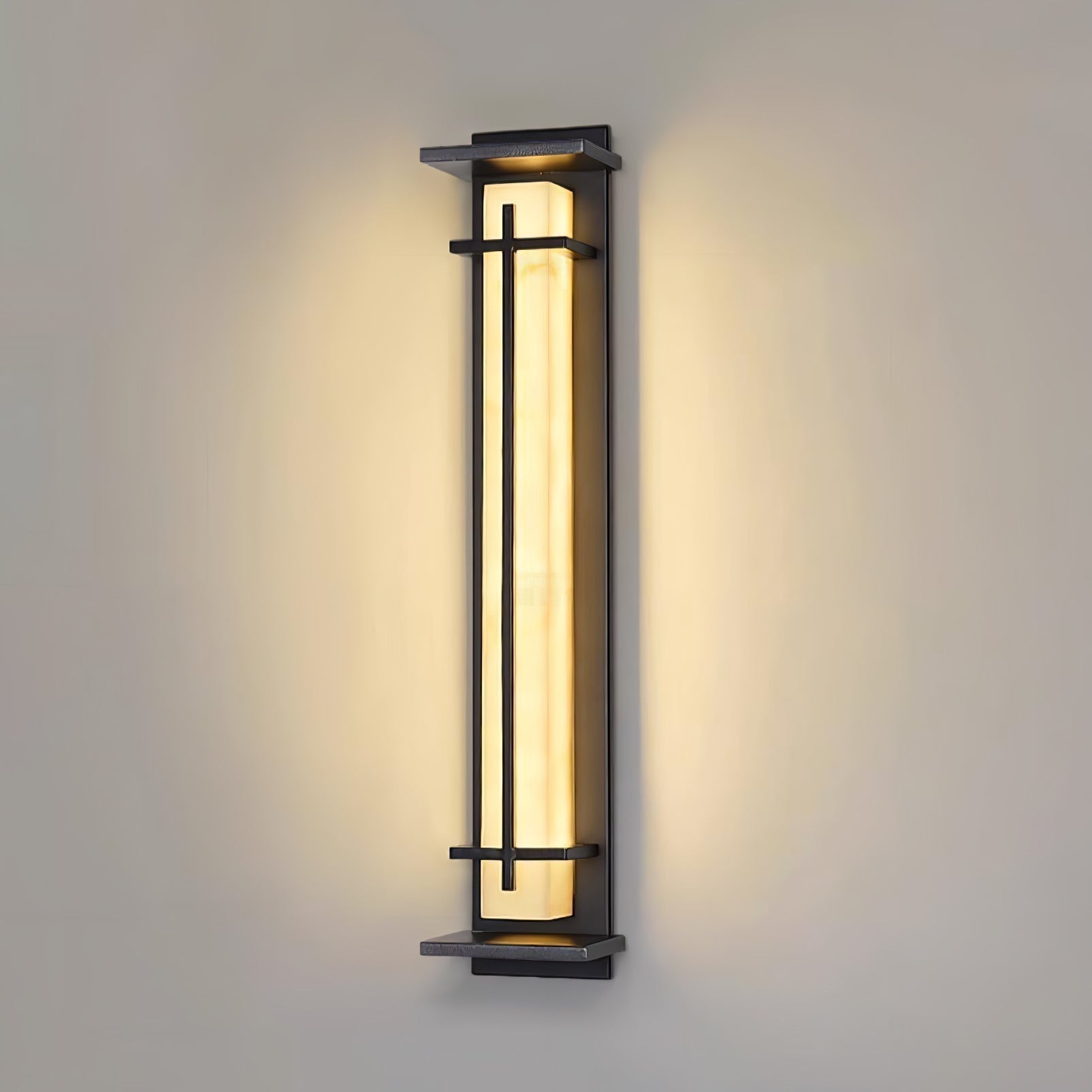 Modern LED Square Outdoor Wall Sconce IP65 Waterproof Exterior Light for Garden Path