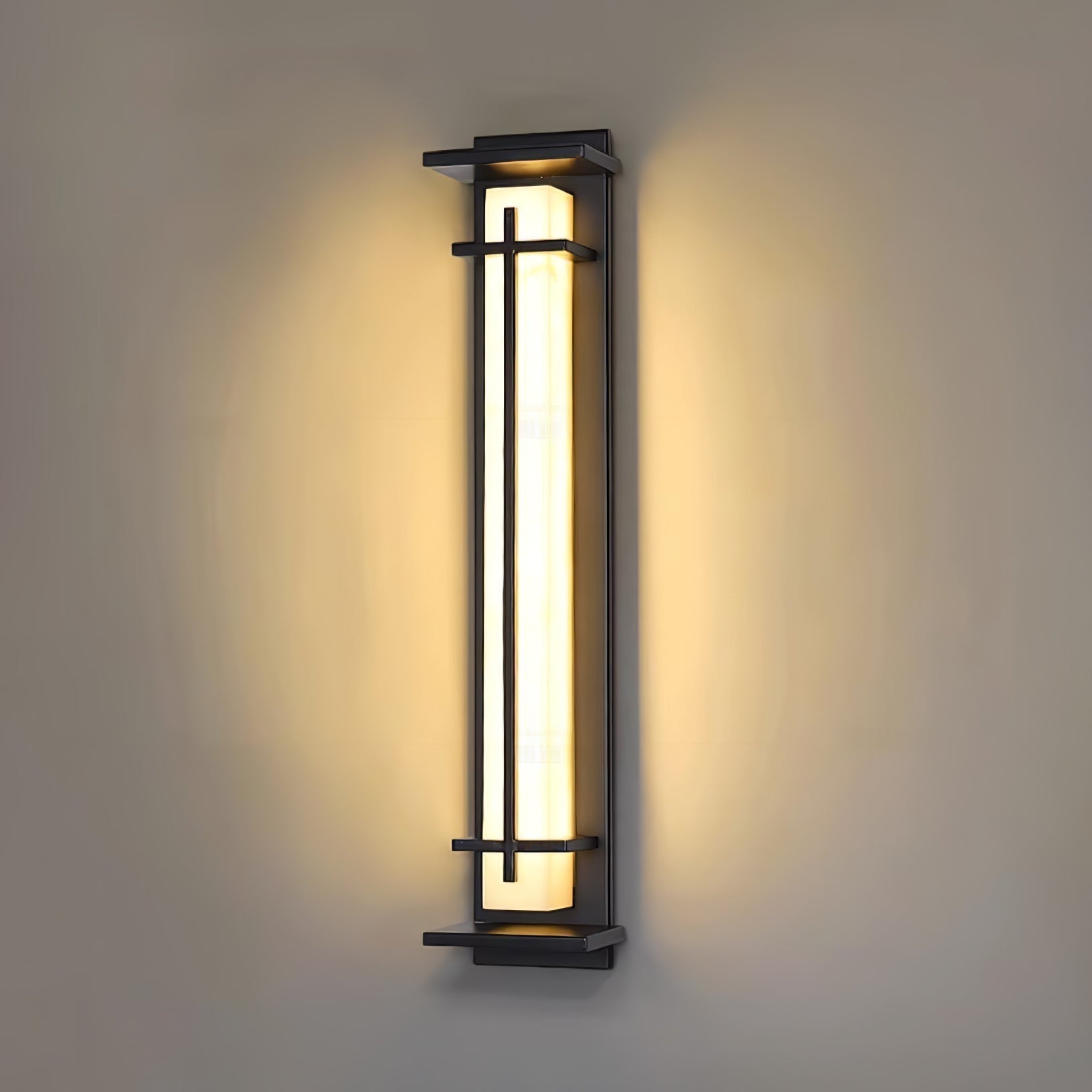 Modern LED Square Outdoor Wall Sconce IP65 Waterproof Exterior Light for Garden Path