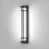 Modern LED Square Outdoor Wall Sconce IP65 Waterproof Exterior Light for Garden Path
