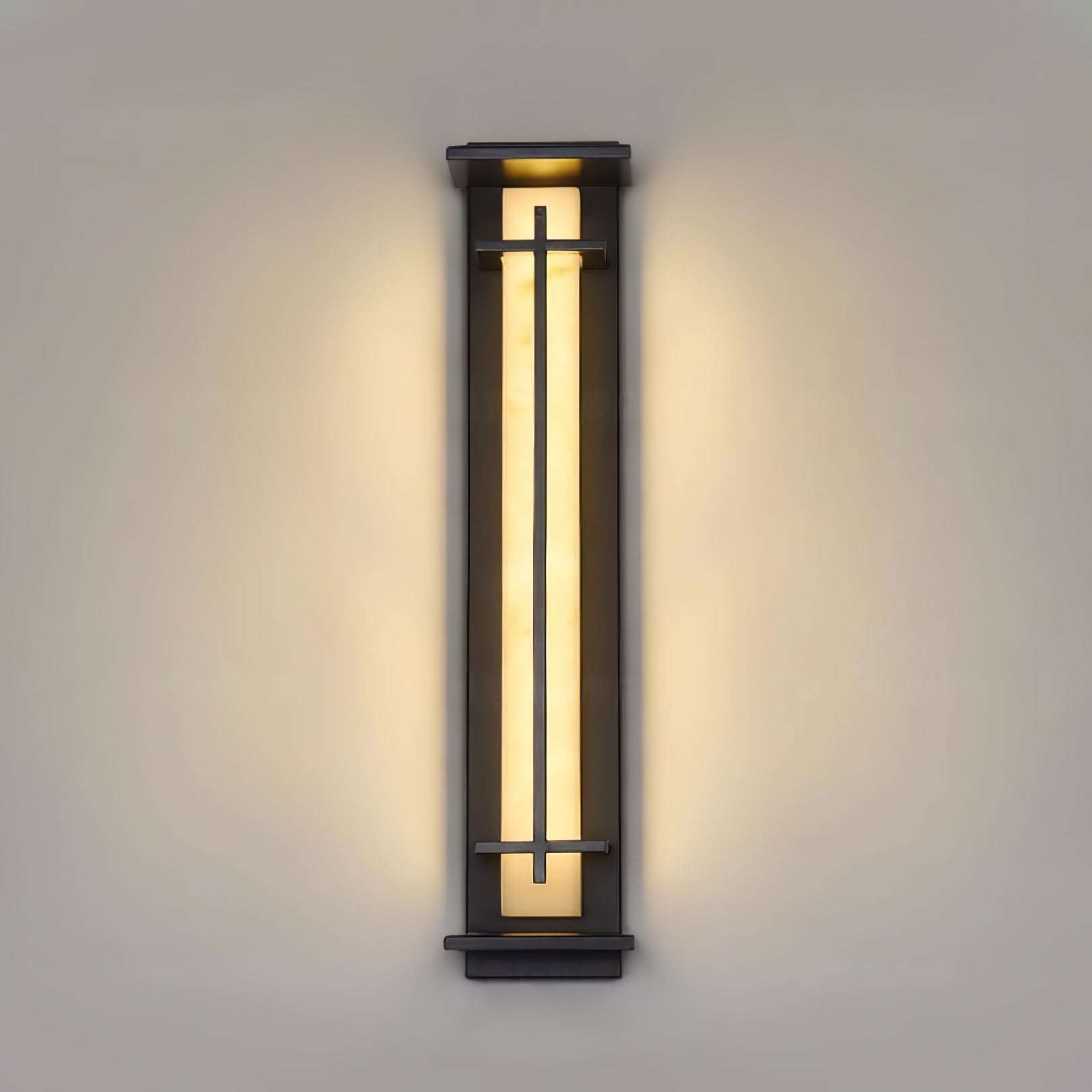 Modern LED Square Outdoor Wall Sconce IP65 Waterproof Exterior Light for Garden Path
