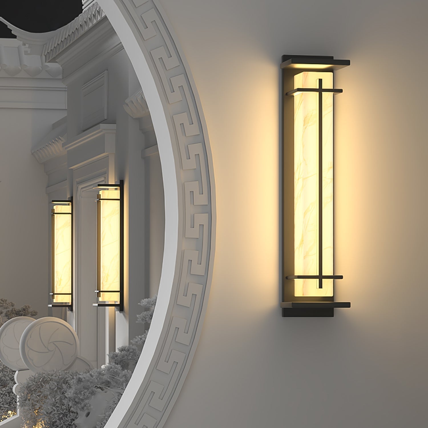 Modern LED Square Outdoor Wall Sconce IP65 Waterproof Exterior Light for Garden Path