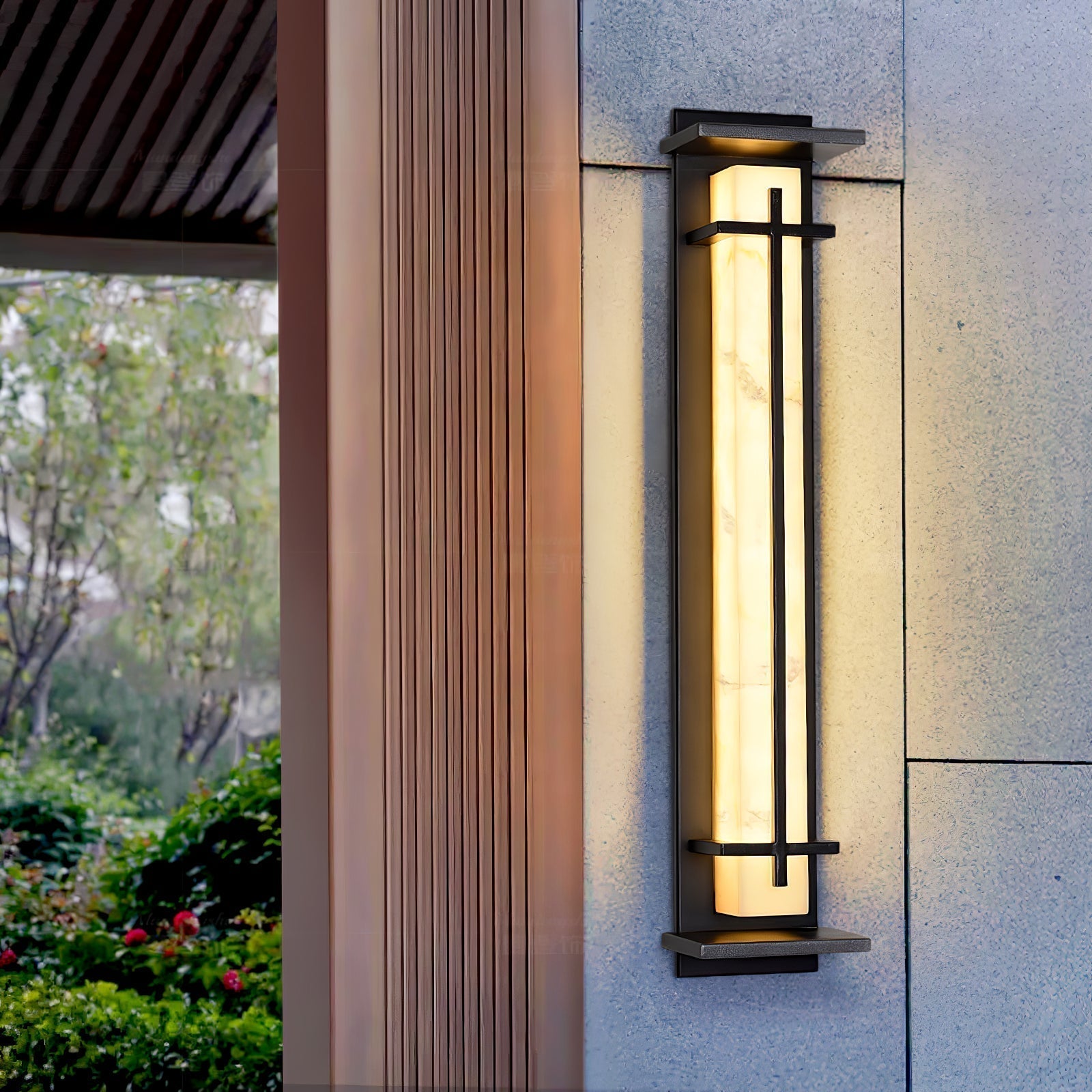 Modern LED Square Outdoor Wall Sconce IP65 Waterproof Exterior Light for Garden Path