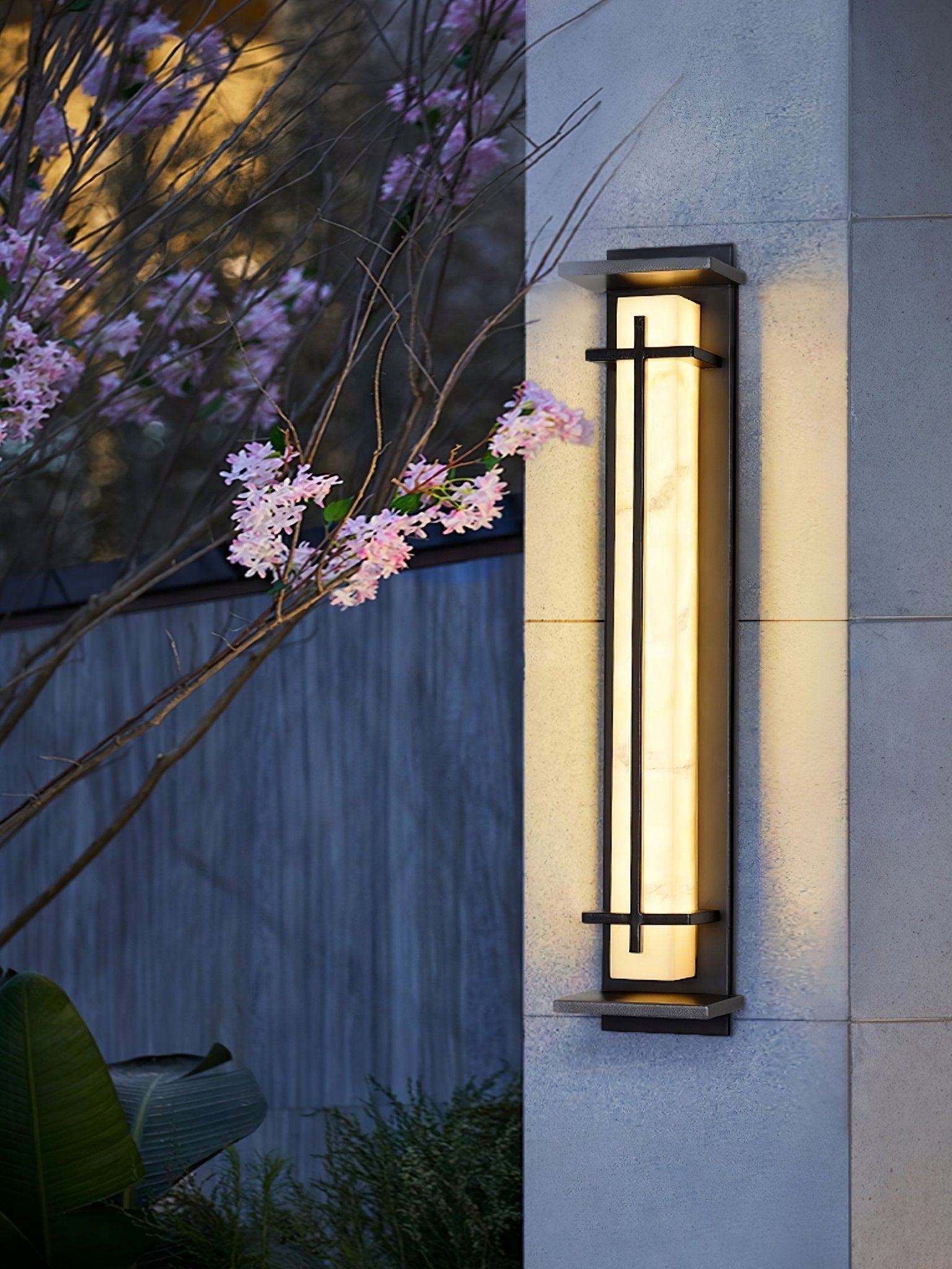 Modern LED Square Outdoor Wall Sconce IP65 Waterproof Exterior Light for Garden Path