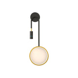 Modern LED Star Ring Wall Sconce with Three Step Dimming and Spotlight Gold and Black