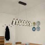 Modern LED Triangular Pendant Light Dimmable Acrylic Ceiling Fixture for Kitchen and Dining Room