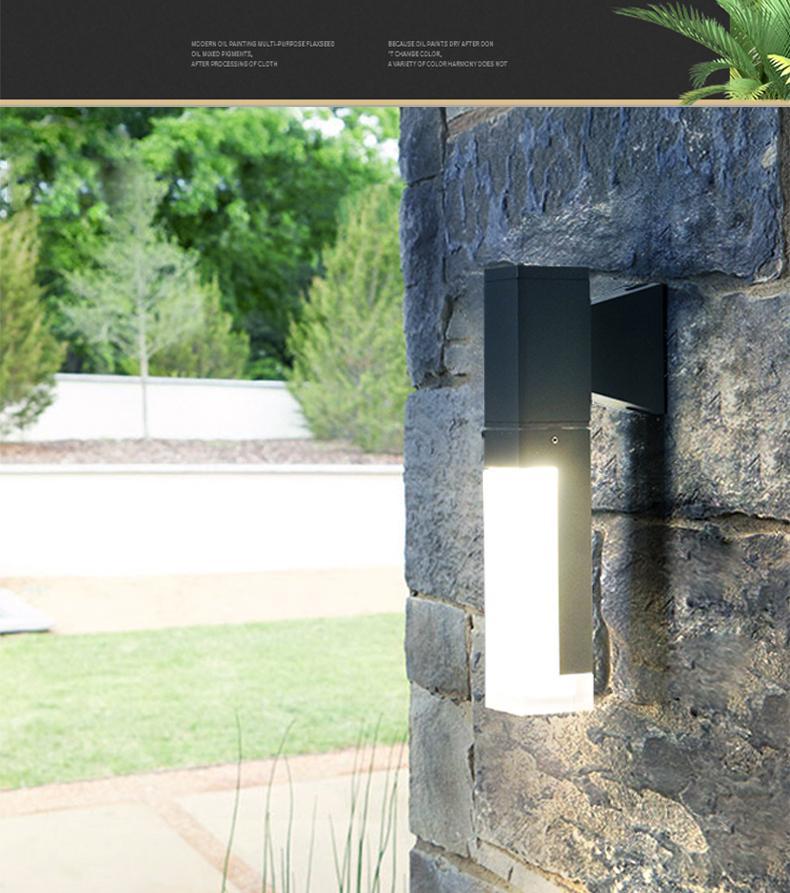 Modern LED Up and Down Outdoor Wall Light IP54 Waterproof Aluminum Exterior Sconce for Porch and Garage