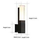 Modern LED Up and Down Outdoor Wall Light IP54 Waterproof Aluminum Exterior Sconce for Porch and Garage