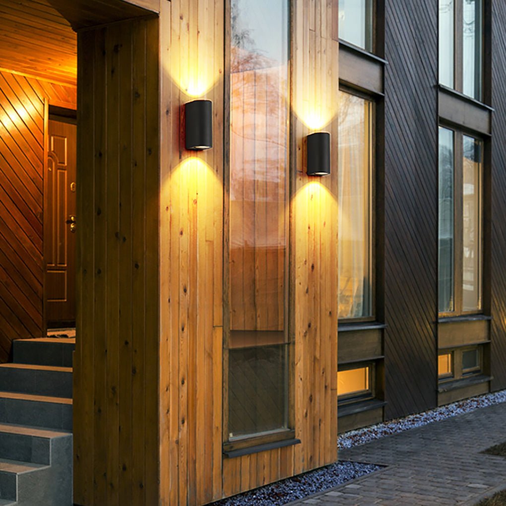 Modern LED Up and Down Outdoor Wall Sconce Waterproof Aluminum Exterior Lighting for Porch and Garden